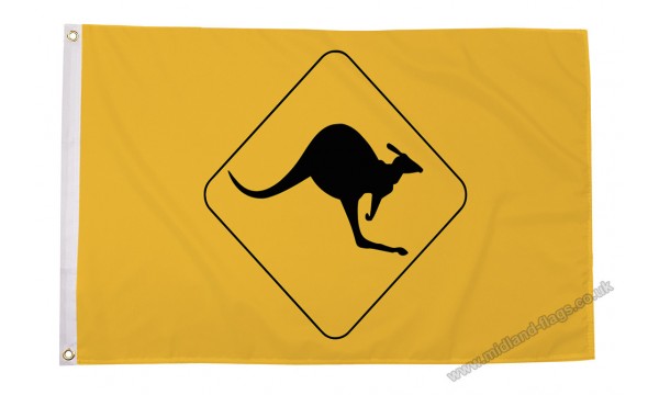 Kangaroo Sign Flag